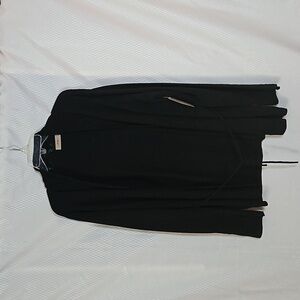 I.E. Open Belted  Long Sleeve Cardigan Sweater  Sz XL Black NWT